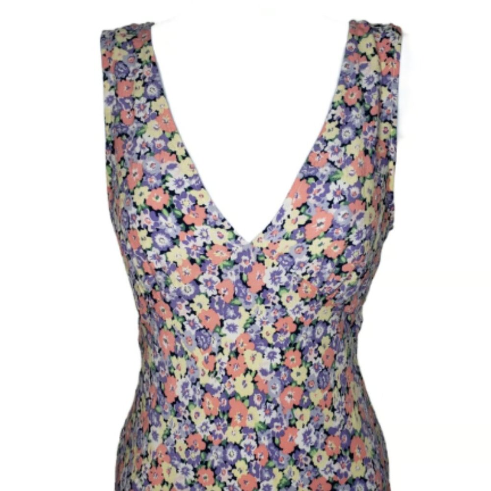 Rails Posey Field Audrina V-Neck Midi Size M Euc - image 1